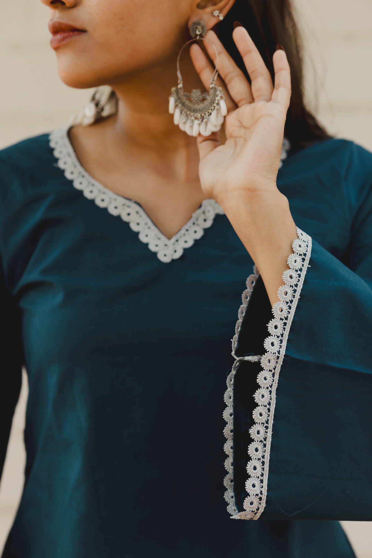 FALAK Sleeved Short Kurti