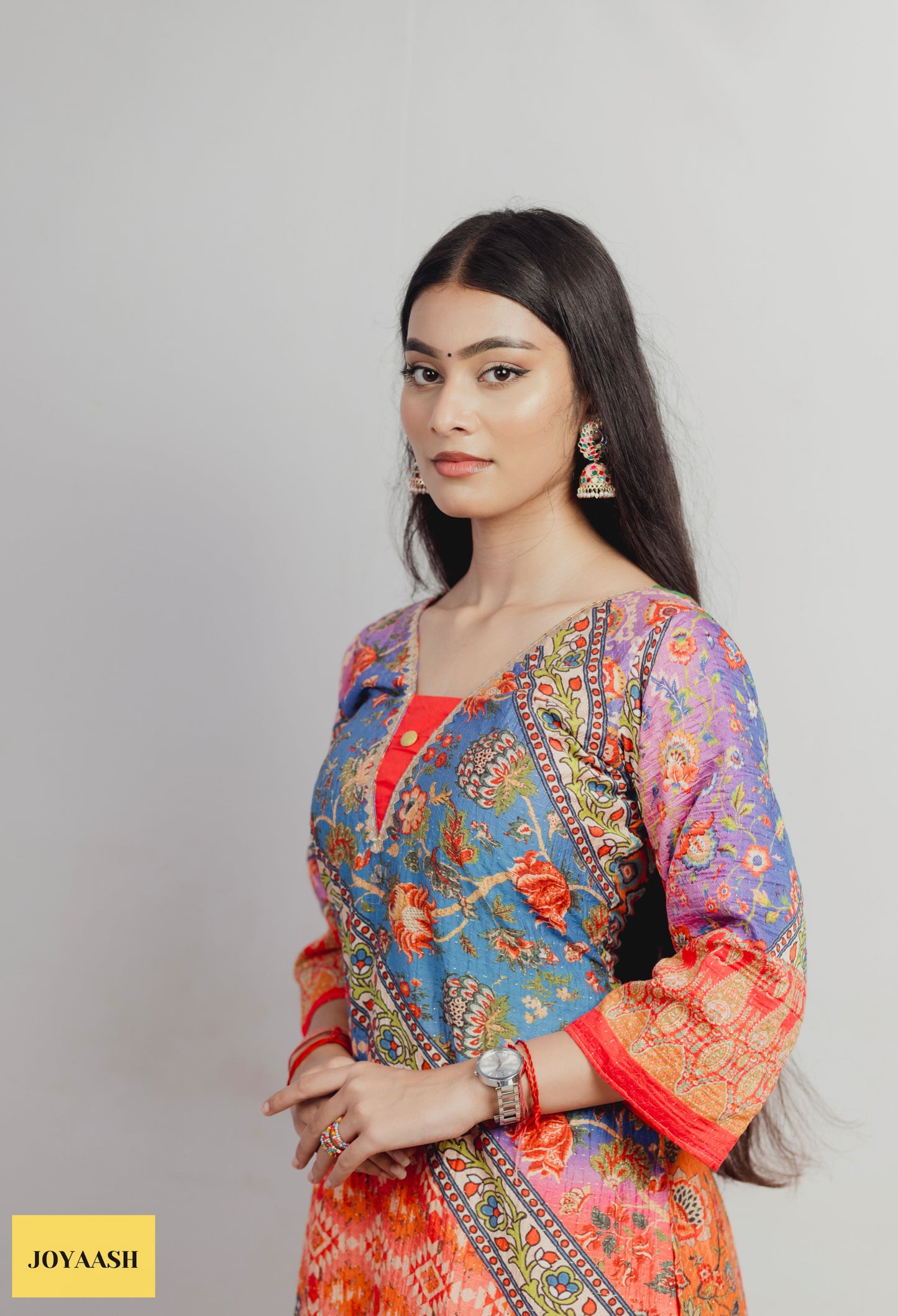 Multicolour Pixel Artistry Kurta Set