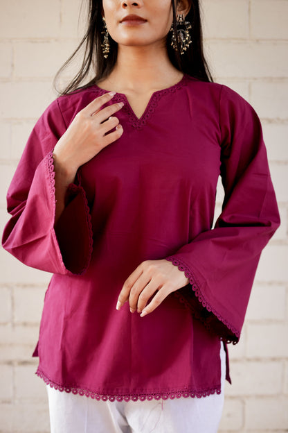 INAYAT Sleeved Short Kurti