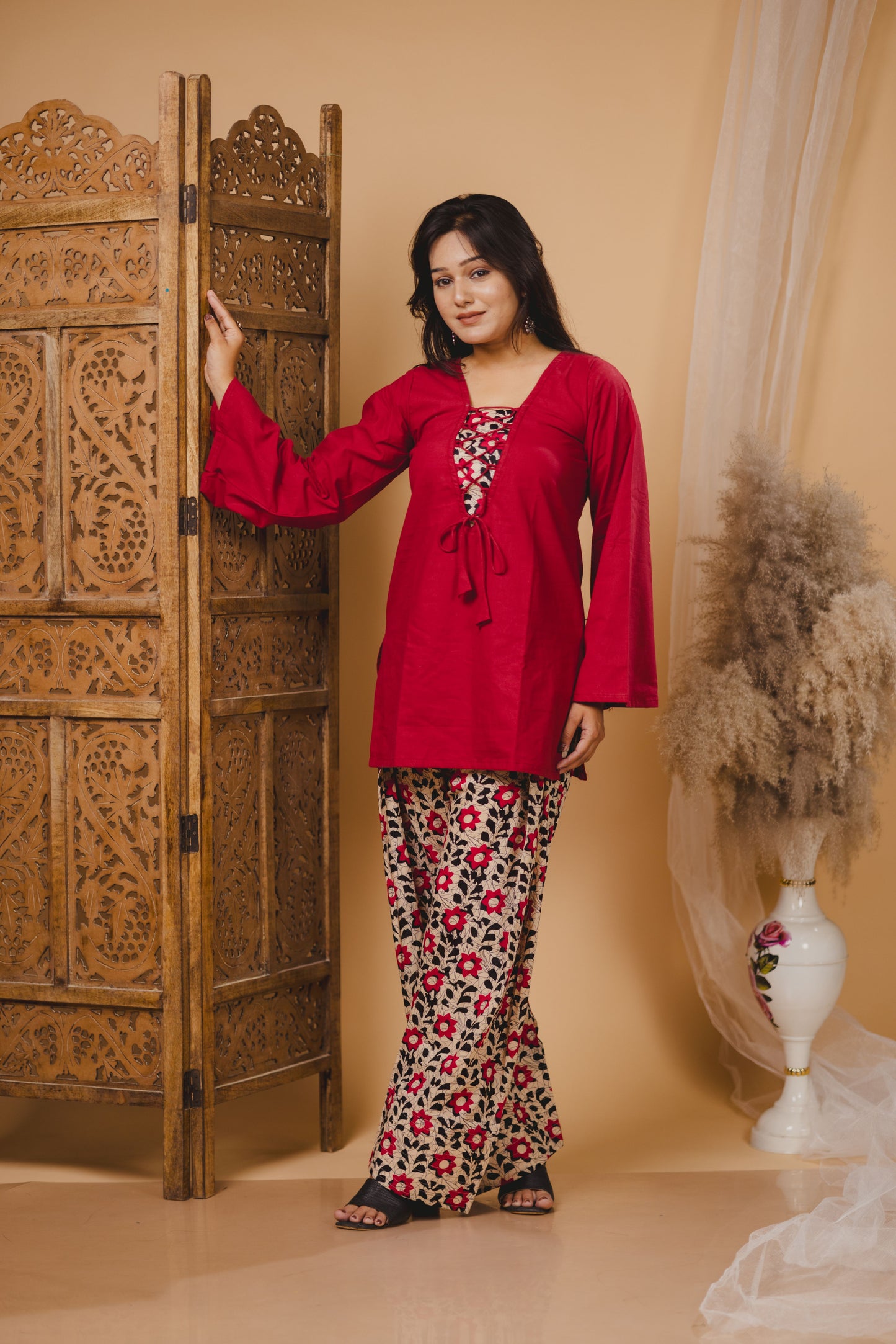 INARA Red Farshi Set