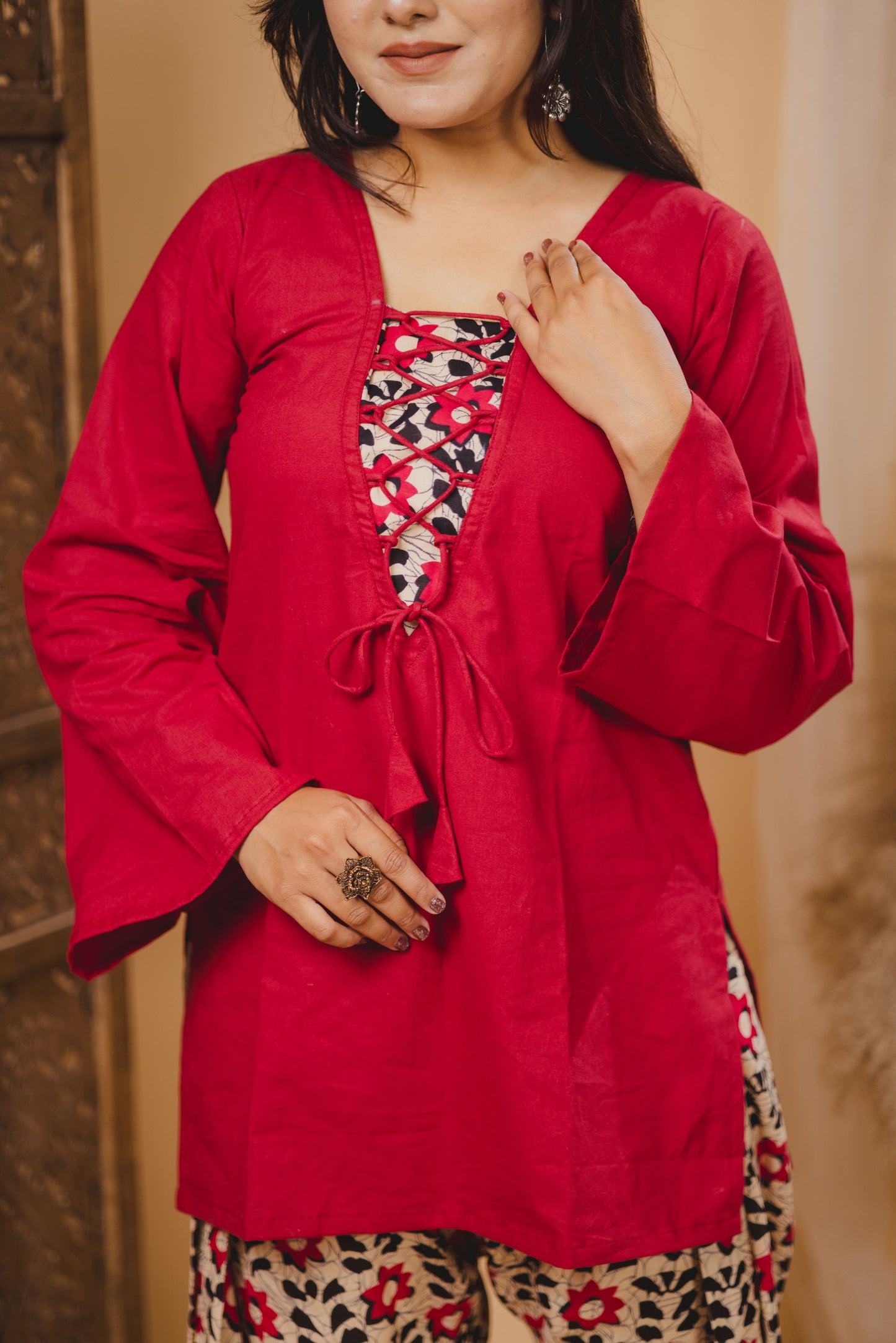 INARA Red Farshi Set