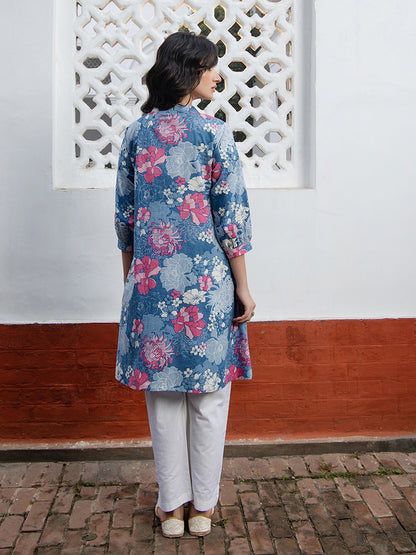 Floral Printed A-Line Tunic