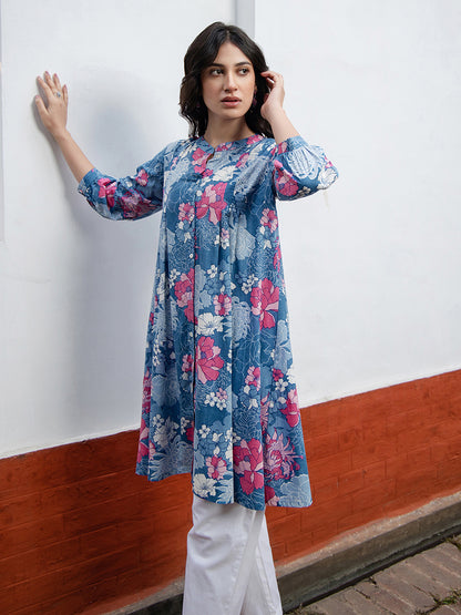 Floral Printed A-Line Tunic